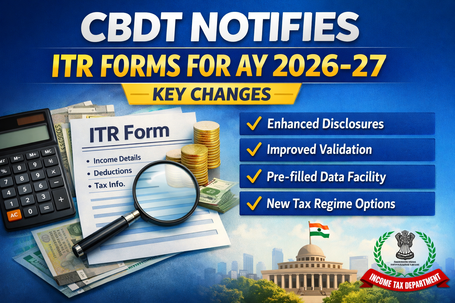 ITR Forms for AY 2026-27