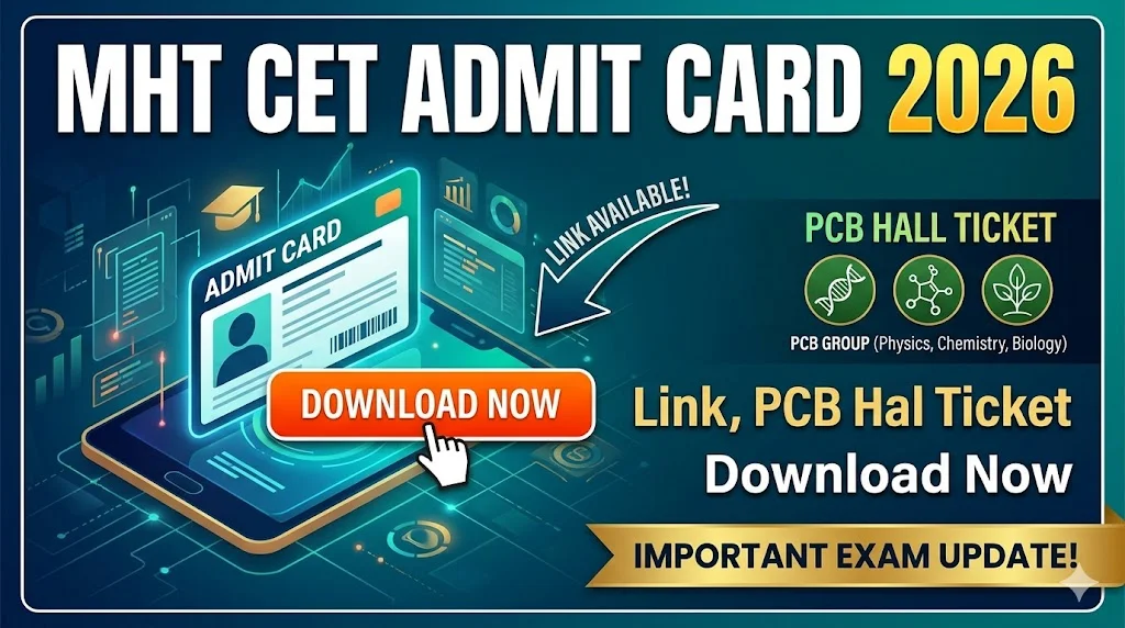 MHT CET 2026 PCB Hall Ticket