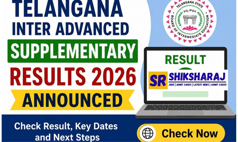 Telangana Inter Advanced Supplementary Results 2026 Announced