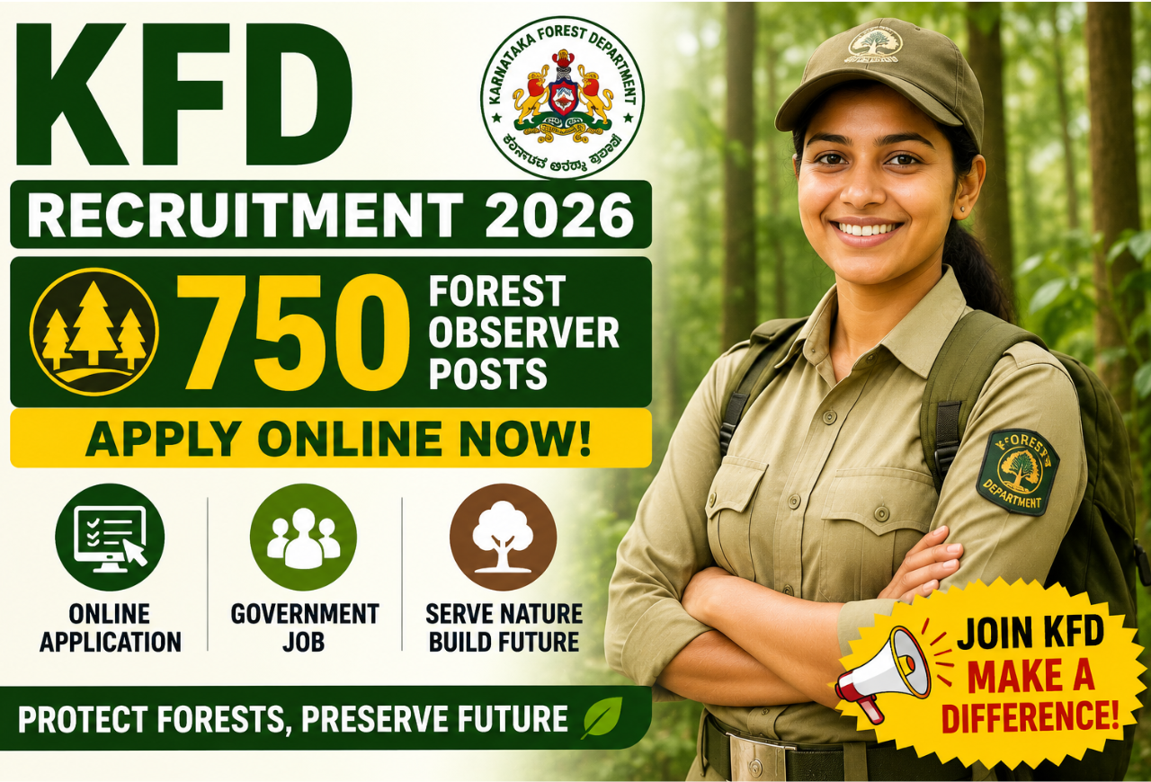 KFD Recruitment 2026 – Apply Online for 750 Forest Observer Posts