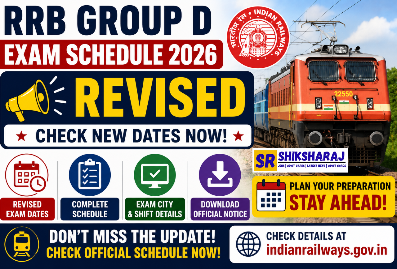 RRB Group D Exam Schedule 2026 Revised